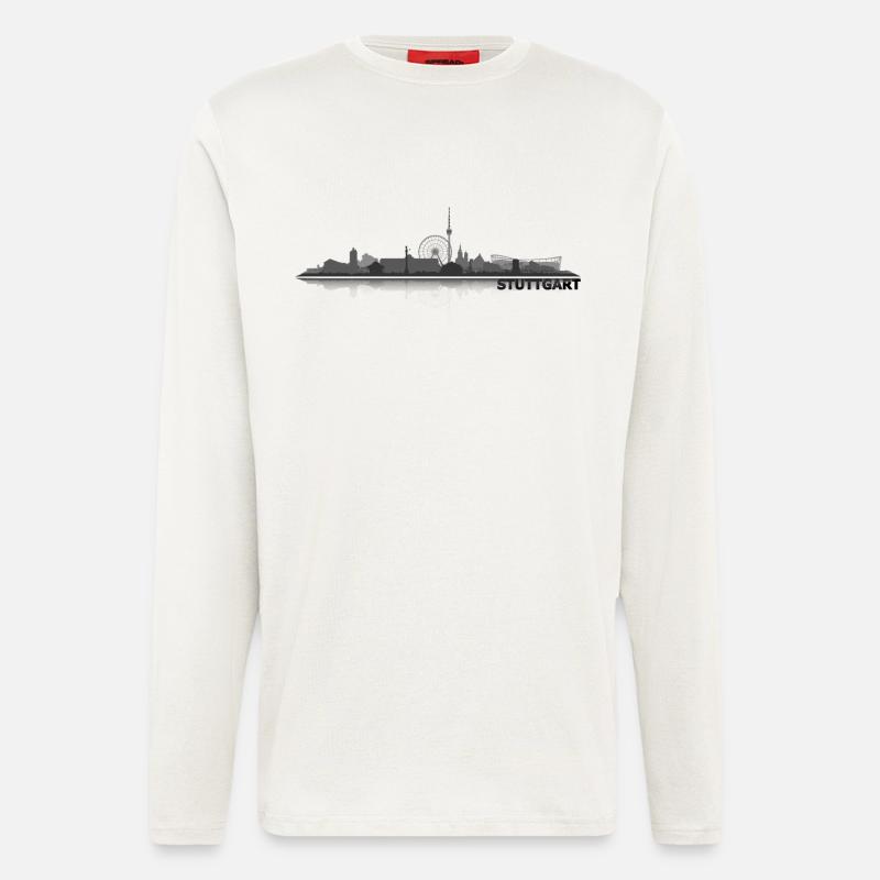 stuttgart_dunkel - Longsleeve - made by SPREAD  - OFF WHITE
