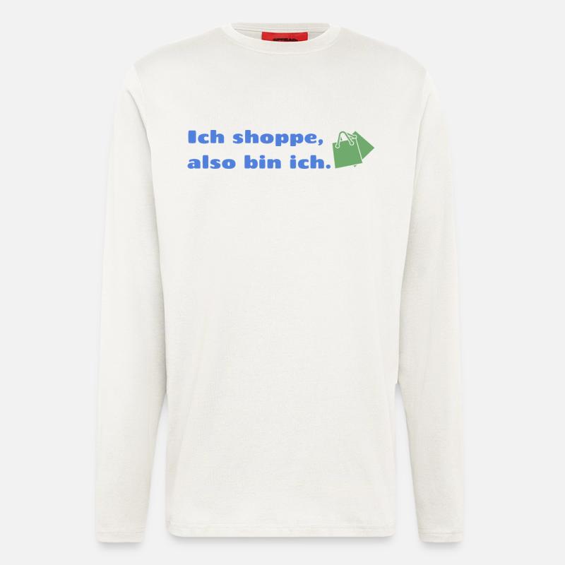 Ich shoppe also bin ich. - Langarmshirt - made by SPREAD  - OFF WHITE