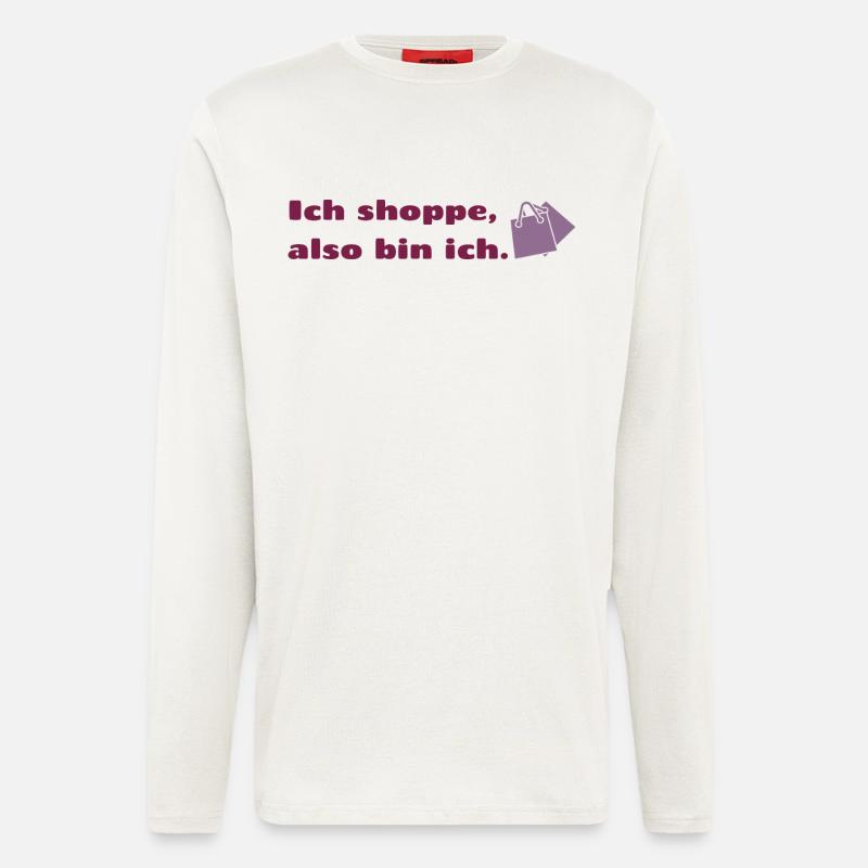 Ich shoppe also bin ich. - Langarmshirt - made by SPREAD  - OFF WHITE