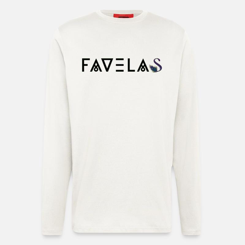 FAVELAS | Latino Style Print - Langarmshirt - made by SPREAD  - OFF WHITE
