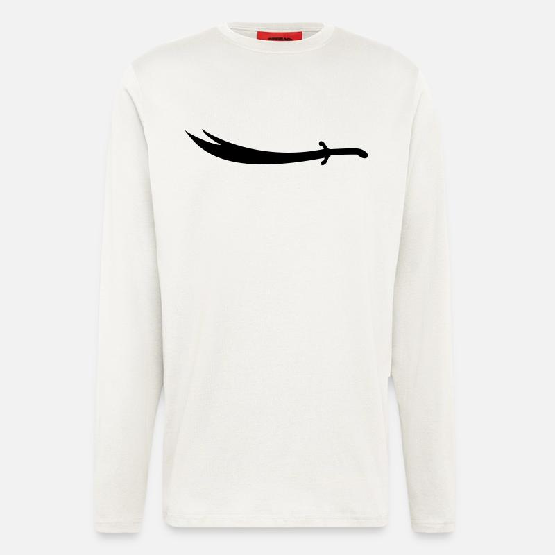 Ali Épée Zülfikar - Manches longues bio décontracté fabriqué en UE - OFF WHITE