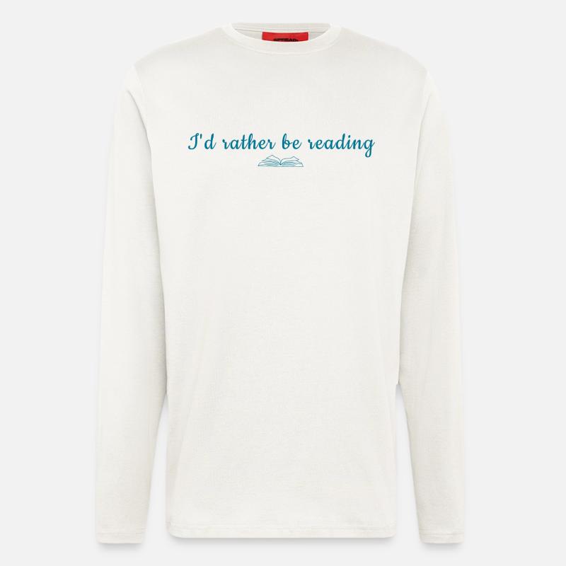  I'd Rather Be Reading - Langarmshirt - made by SPREAD  - OFF WHITE