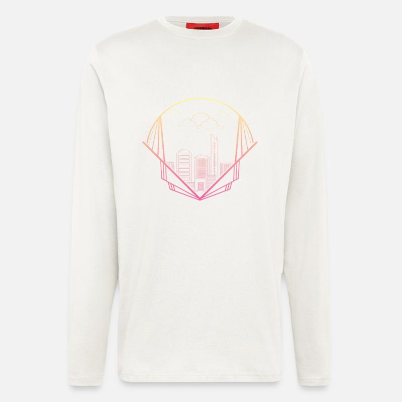 skyline - Longsleeve - made by SPREAD  - OFF WHITE
