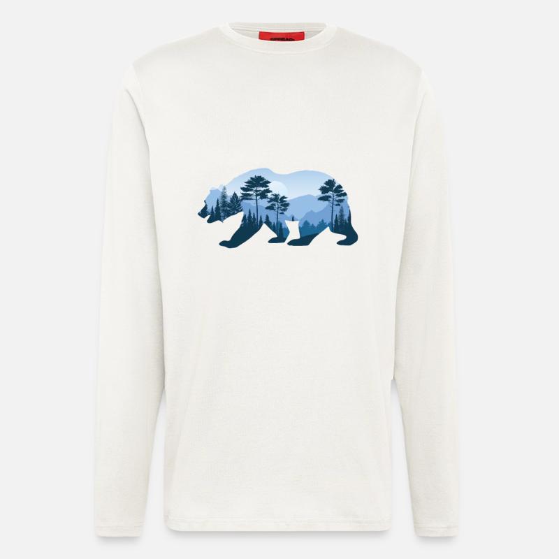 Bären Design - Langarmshirt - made by SPREAD  - OFF WHITE