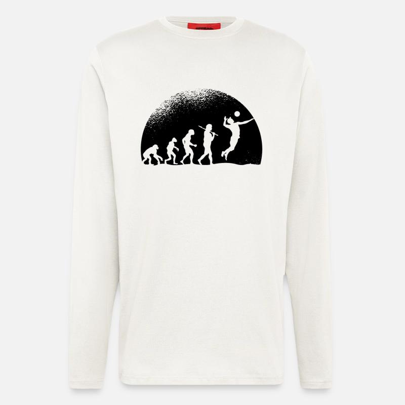 Evolution Volleyball - Longsleeve - made by SPREAD  - OFF WHITE