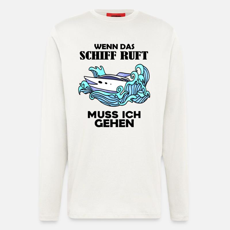 Schiff Schifffahrt - Langarmshirt - made by SPREAD  - OFF WHITE