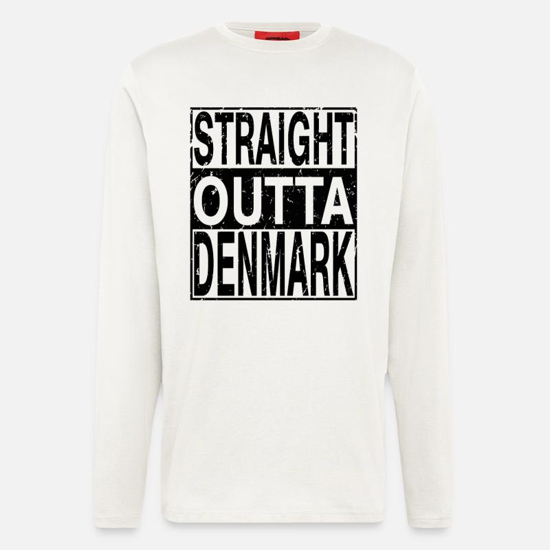 Denmark Straight outta Denmark - Longsleeve - made by SPREAD  - OFF WHITE