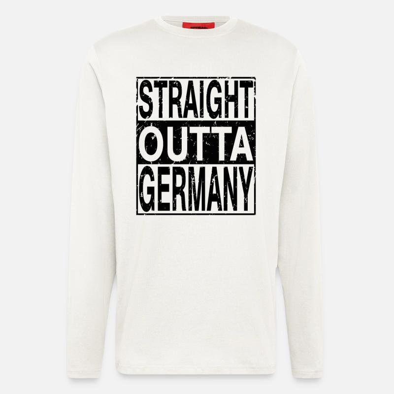 Germany Straight outta Germany - Longsleeve - made by SPREAD  - OFF WHITE