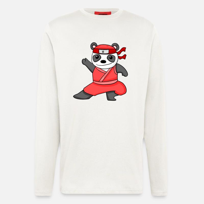 Ninja Panda - Longsleeve - made by SPREAD  - OFF WHITE