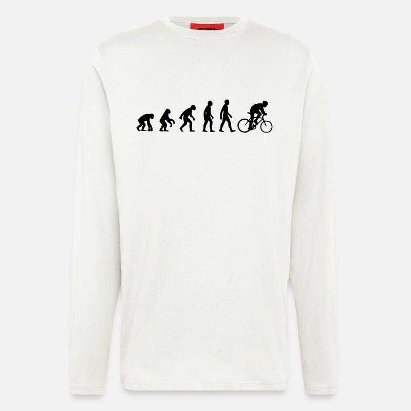 Bike evolution - Longsleeve - made by SPREAD  - OFF WHITE