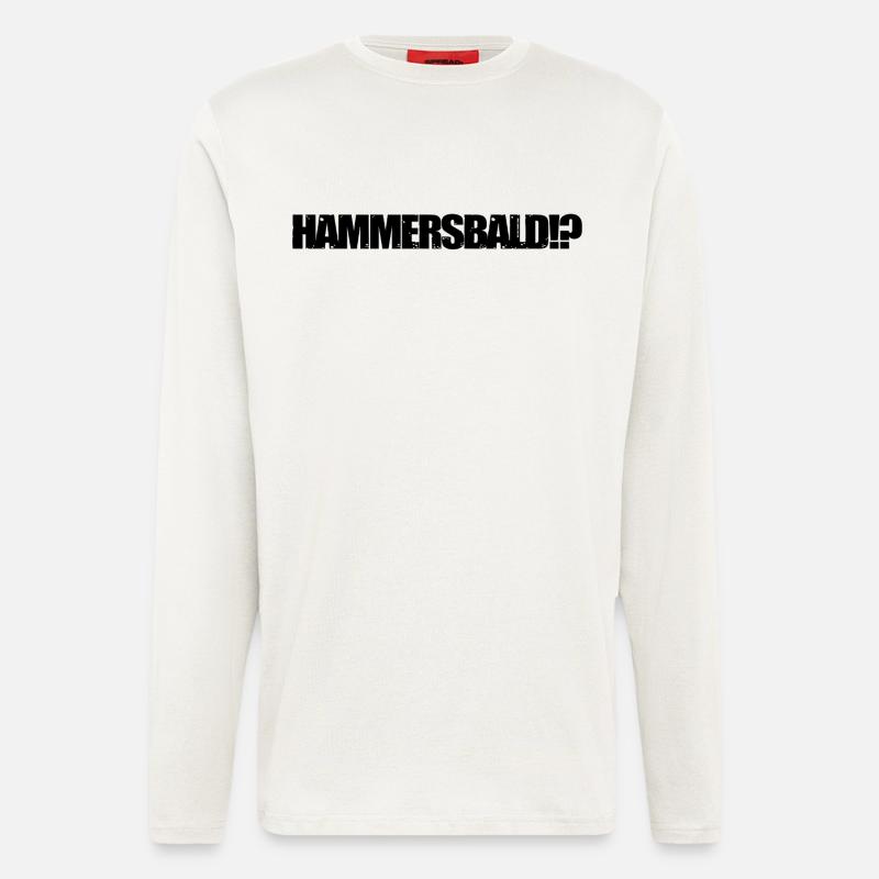 HAMMERSBALD?! BLACK - Langarmshirt - made by SPREAD  - OFF WHITE