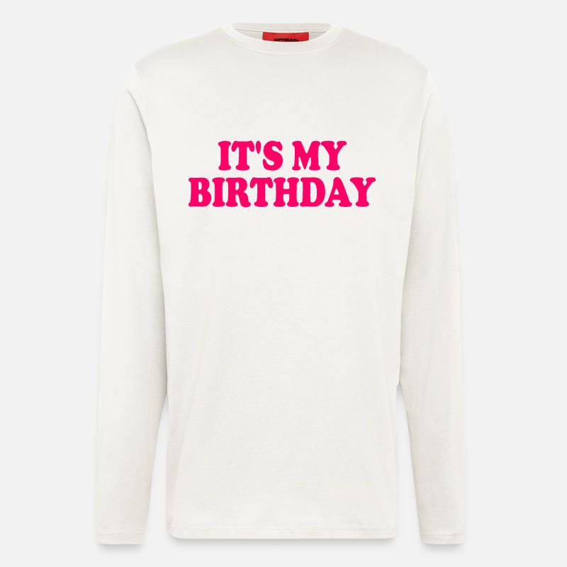 It's my birthday - Langarmshirt - made by SPREAD  - OFF WHITE