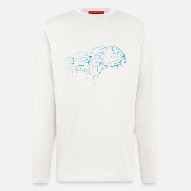 Cooles Auto - Langarmshirt - made by SPREAD  - OFF WHITE