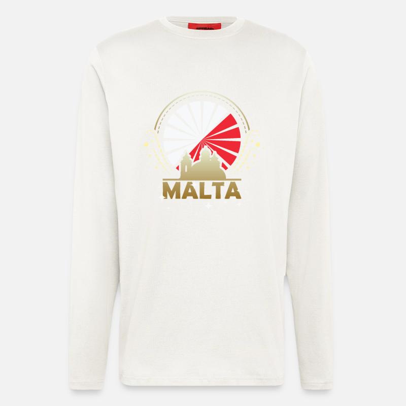 Malta island - Longsleeve - made by SPREAD  - OFF WHITE