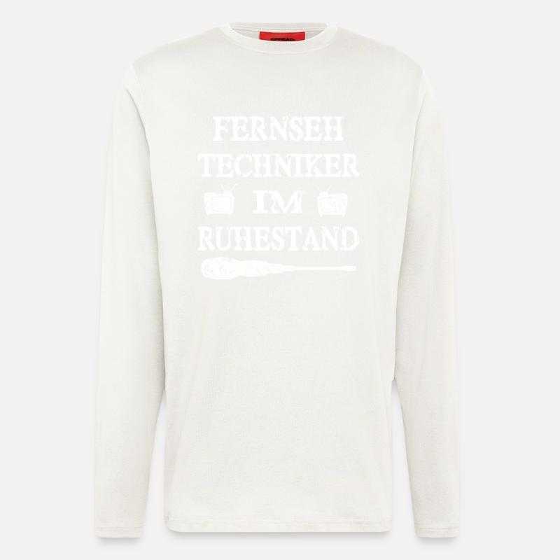 Fernsehtechniker - Langarmshirt - made by SPREAD  - OFF WHITE
