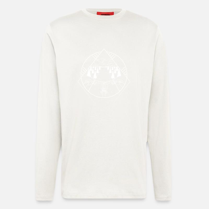 Bicycle mountains design - Longsleeve - made by SPREAD  - OFF WHITE
