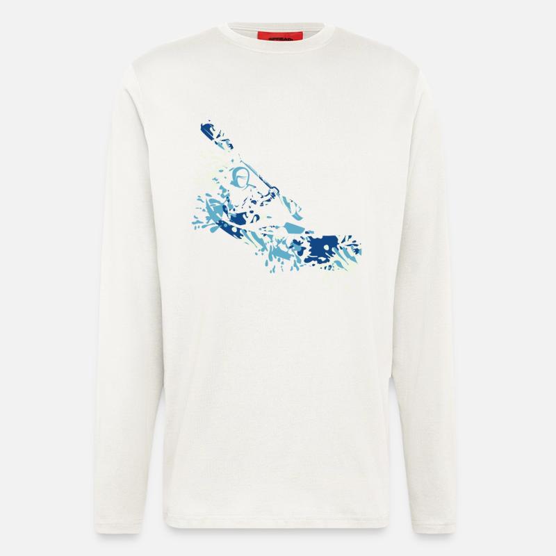 Kanu splash - Langarmshirt - made by SPREAD  - OFF WHITE