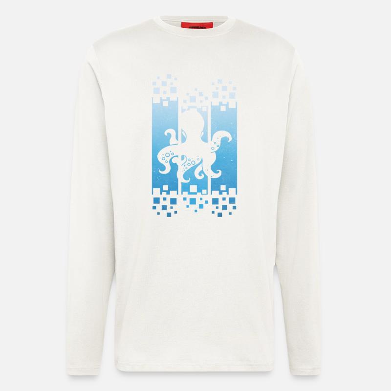 Octopus design - Longsleeve - made by SPREAD  - OFF WHITE