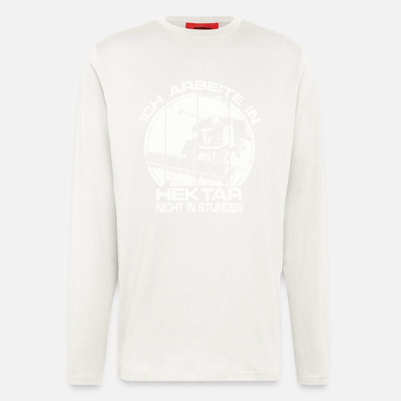 Mähdrescher spruch - Langarmshirt - made by SPREAD - OFF WHITE