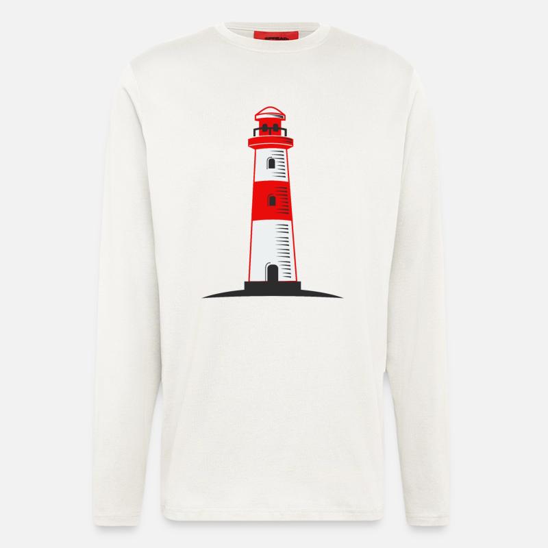 Leuchtturm - Langarmshirt - made by SPREAD  - OFF WHITE