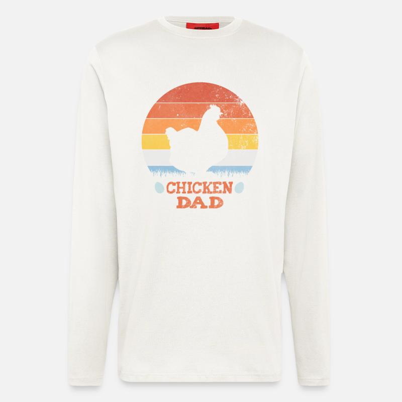 chicken Dad - Langarmshirt - made by SPREAD - OFF WHITE