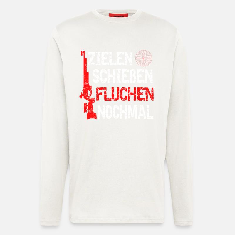 Luftgewehr - Langarmshirt - made by SPREAD  - OFF WHITE