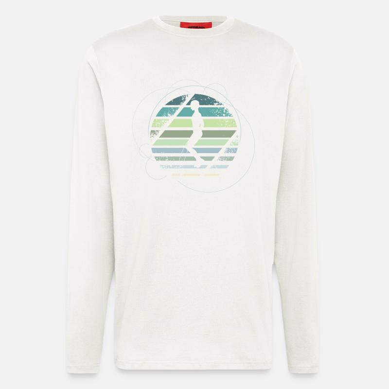 Seilspringen Retro - Langarmshirt - made by SPREAD  - OFF WHITE