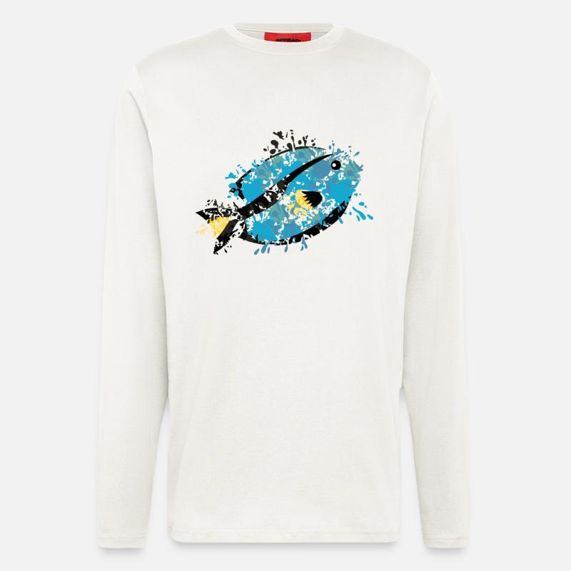 Doktorfisch - Langarmshirt - made by SPREAD  - OFF WHITE