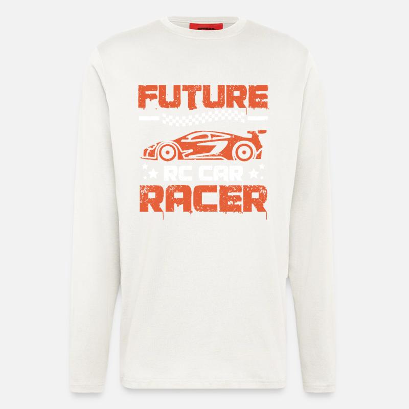 Future Rc car racer - Langarmshirt - made by SPREAD  - OFF WHITE