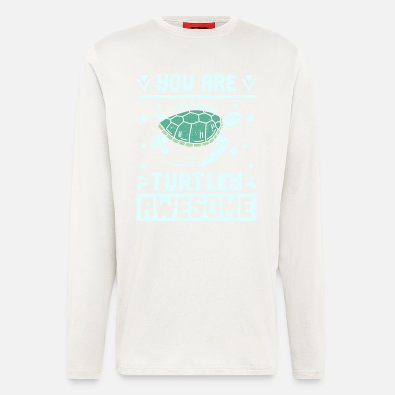 You are turtley awesome - Longsleeve - made by SPREAD  - OFF WHITE