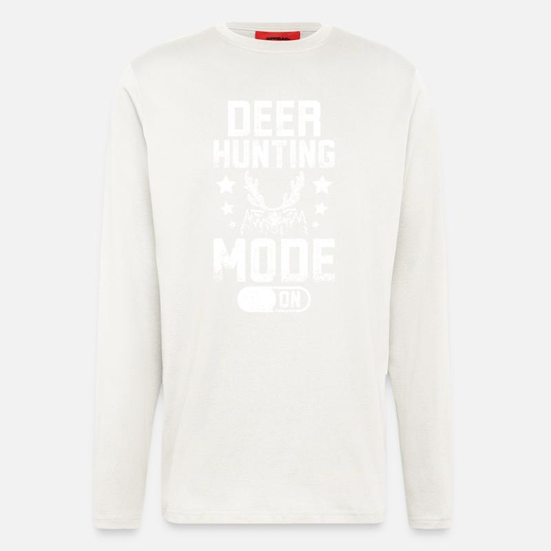 Deer hunting mode on - Longsleeve - made by SPREAD  - OFF WHITE