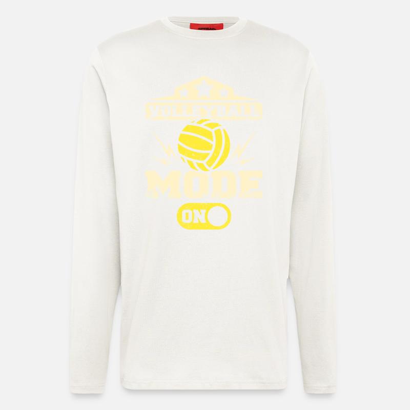 Volleyball mode on - Langarmshirt - made by SPREAD - OFF WHITE