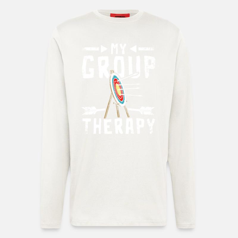 My group therapy archery - Longsleeve - made by SPREAD  - OFF WHITE