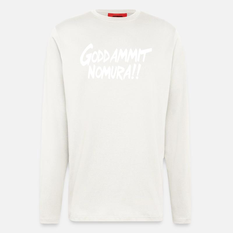Goddammit Nomura – Simple Design - Longsleeve - made by SPREAD  - OFF WHITE