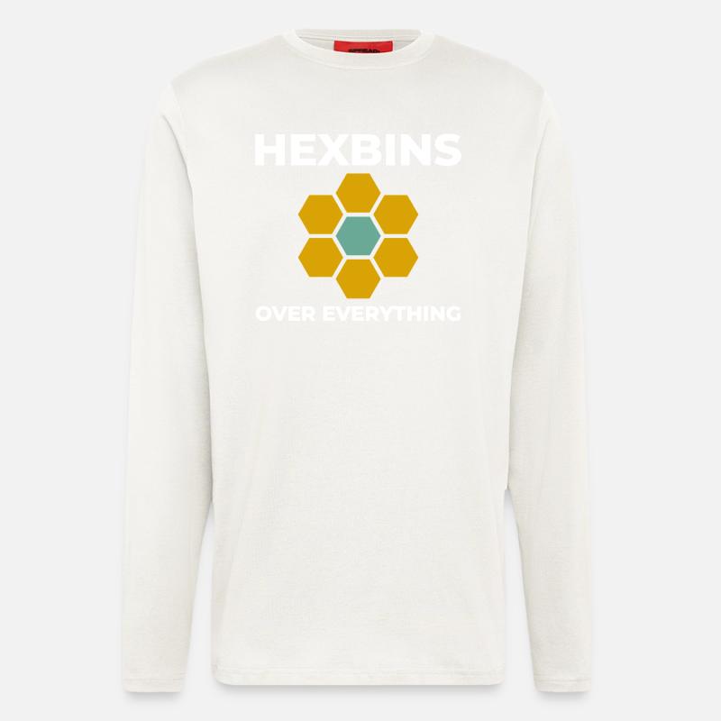 Hexbins Datenvisualisierung GIS Mapping Räumlich - Langarmshirt - made by SPREAD  - undefined