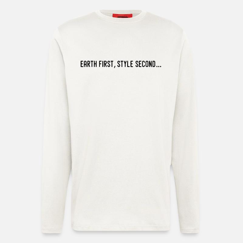 Earth first, second style... - Longsleeve - made by SPREAD  - OFF WHITE