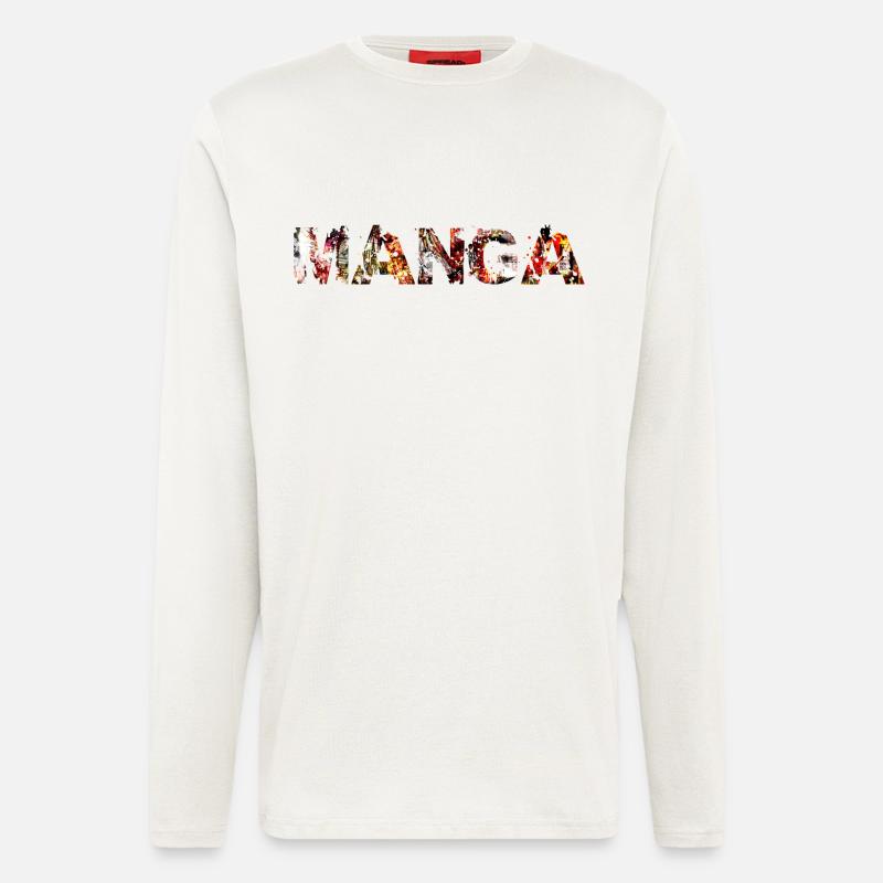 Manga - Langarmshirt - made by SPREAD - OFF WHITE