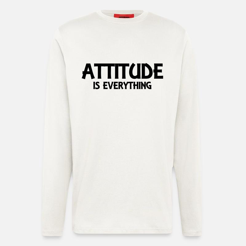 Attitude is everything - Longsleeve - made by SPREAD  - OFF WHITE