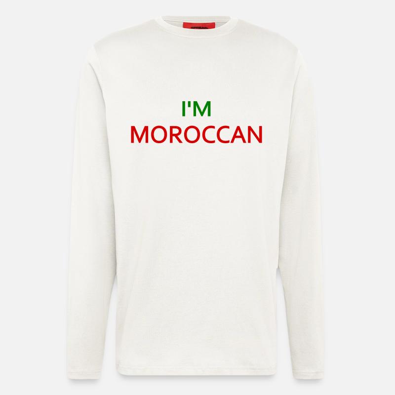 I'm moroccan - Langarmshirt - made by SPREAD  - OFF WHITE