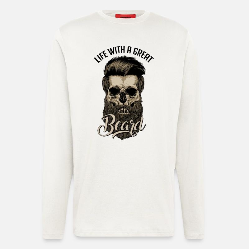 Große Beard - Langarmshirt - made by SPREAD  - OFF WHITE
