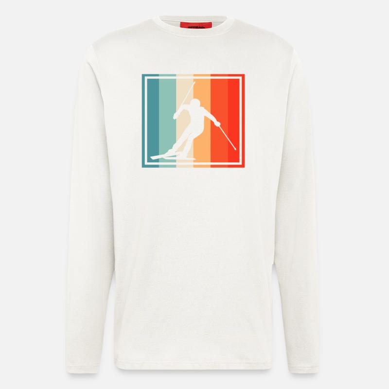 Ski Retro - Langarmshirt - made by SPREAD  - OFF WHITE