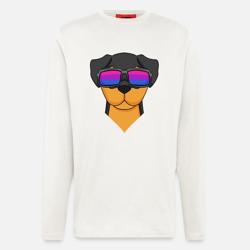 Bisexual Rottweiler Dog Gift - Longsleeve - made by SPREAD  - OFF WHITE