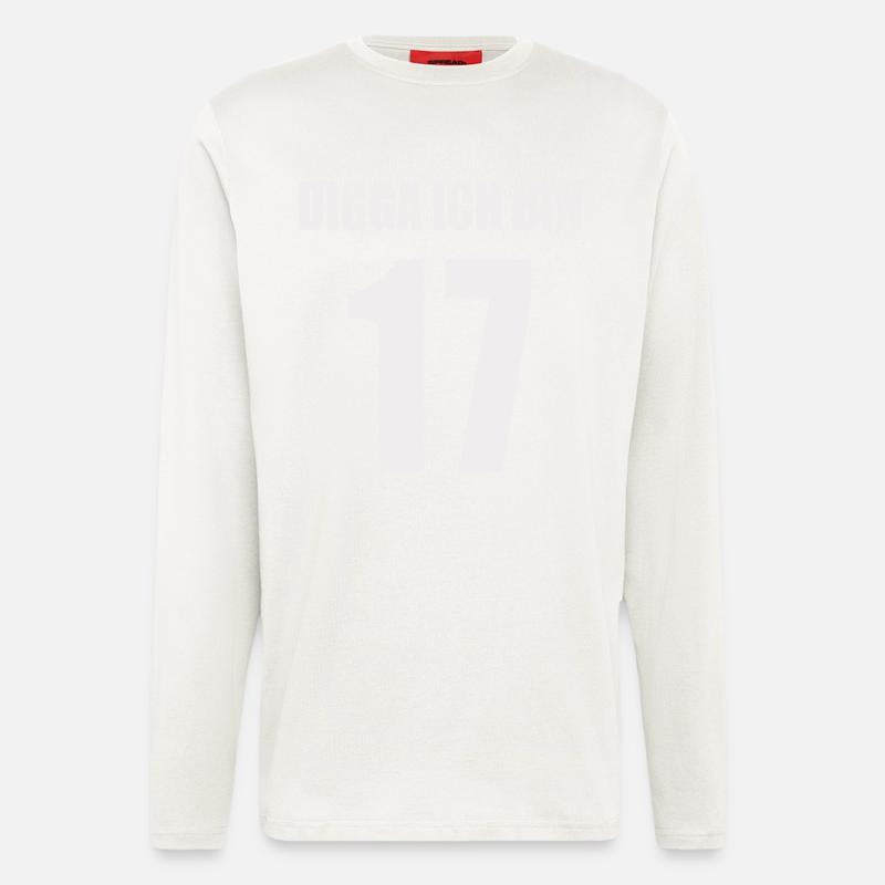 Digga, ich bin 17 – Jugendstil - Langarmshirt - made by SPREAD  - OFF WHITE