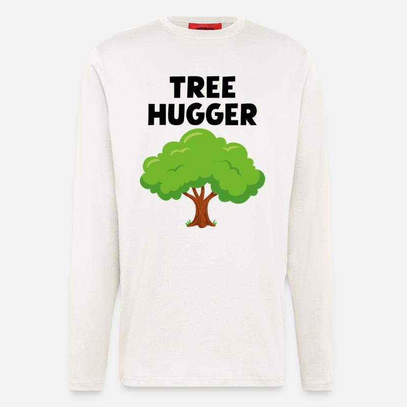 Baum-Umarmer - Langarmshirt - made by SPREAD  - OFF WHITE