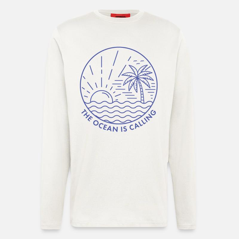 The Ocean is Calling - Longsleeve - made by SPREAD - OFF WHITE
