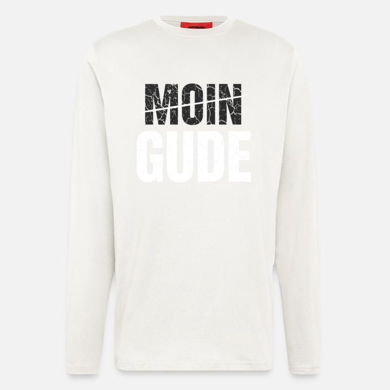 Moin? No, Gude! - Longsleeve - made by SPREAD - OFF WHITE