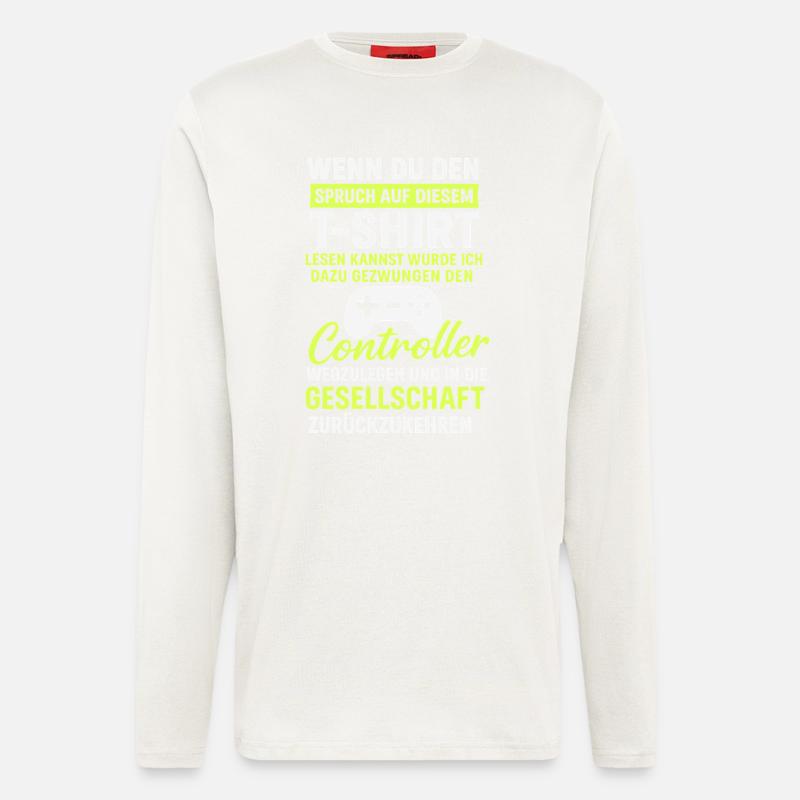 Controller Gaming Saying - Longsleeve - made by SPREAD  - OFF WHITE