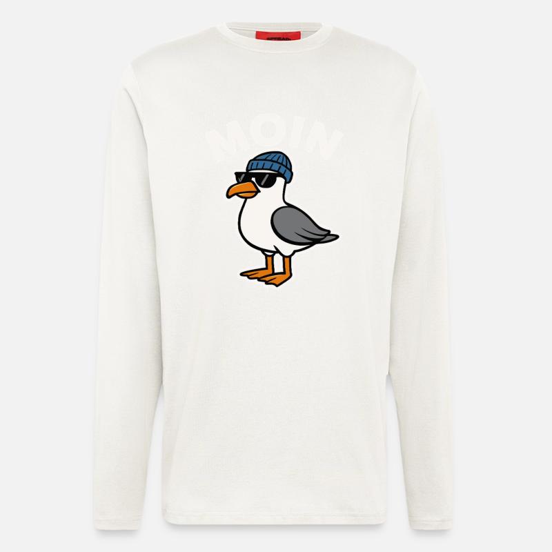 Moin Möwe - Langarmshirt - made by SPREAD  - OFF WHITE