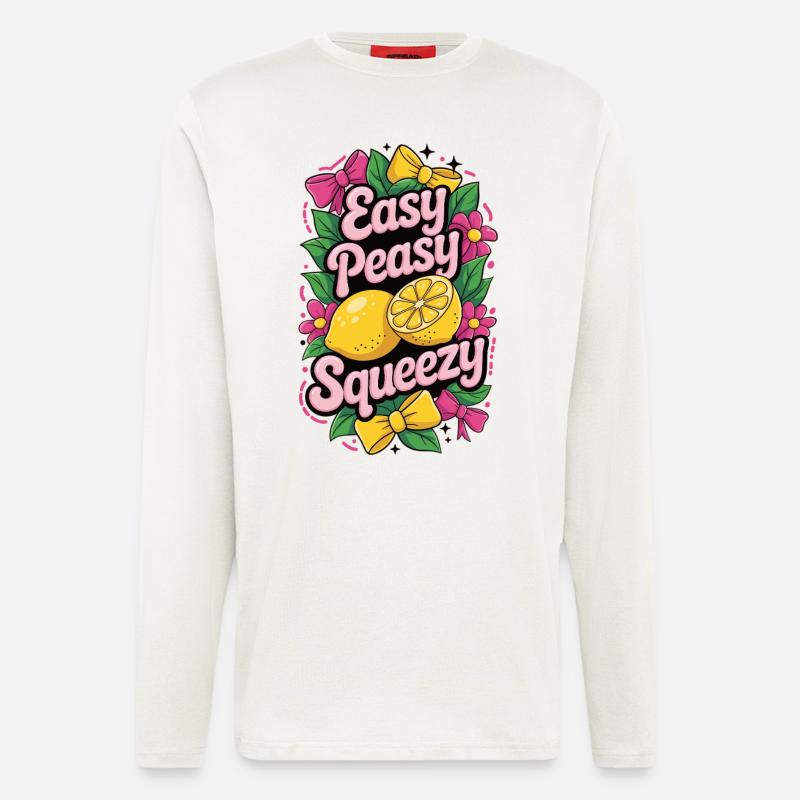 Easy Peasy Lemon Squeezy Shirt - Longsleeve - made by SPREAD  - OFF WHITE