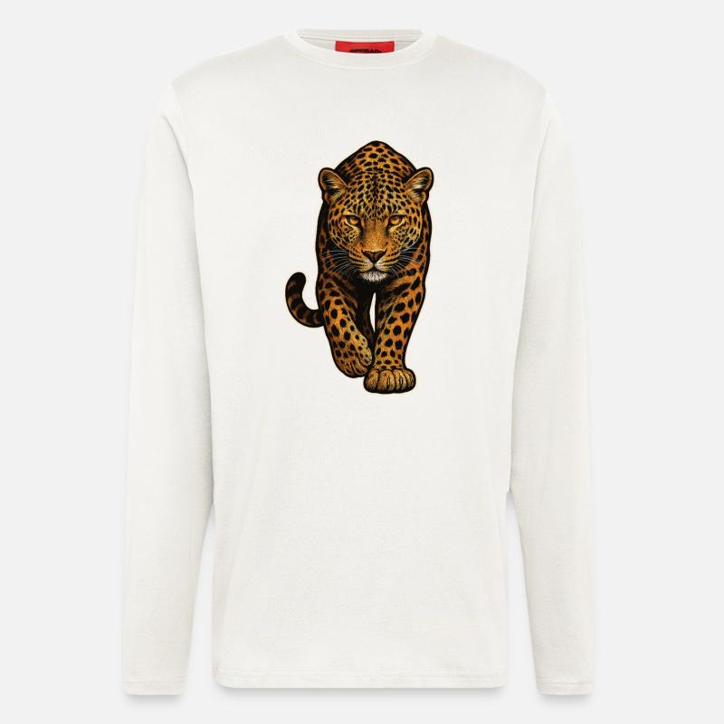 Leopard Design – Wild & Majestic - Longsleeve - made by SPREAD  - OFF WHITE